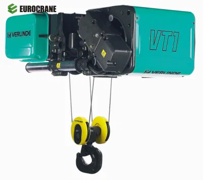 Attrezzature per la movimentazione dei materiali di marca Eurocrane di paranchi elettrici a fune metallica