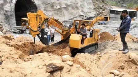 Caricatori per trasportatori minerari con ruote a cinghia in gomma per tunnel