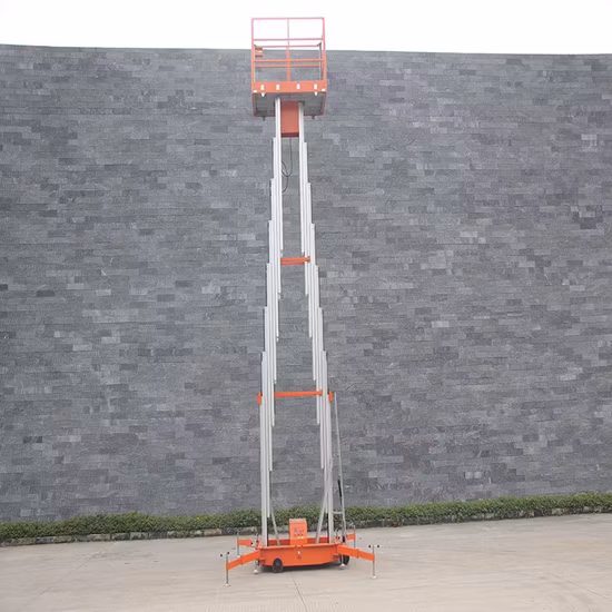 Piattaforma elevatrice in alluminio con ascensore idraulico elettrico da tavolo di lavoro aereo Niuli