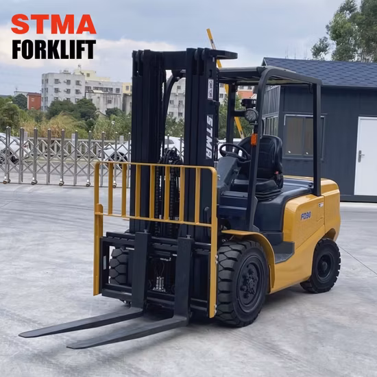 Carrello elevatore diesel Stma da 4 tonnellate 4 t con traslatore laterale e posizionatore forche