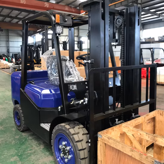 Il carrello elevatore diesel da 3 tonnellate con trasmissione automatica/idraulica/meccanica di alta qualità con morsetti per carta può essere personalizzato